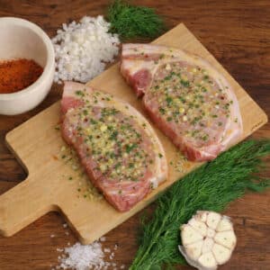 Garlic Butter Pork Steaks 600g
