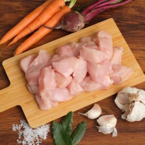 Plain Diced Fresh Chicken Breasts 1.3Kg